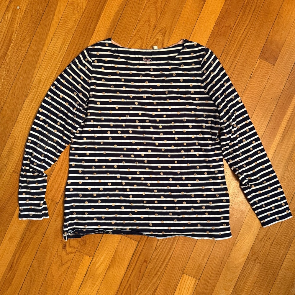 Boden Women’s size 14 long sleeve boatneck tee